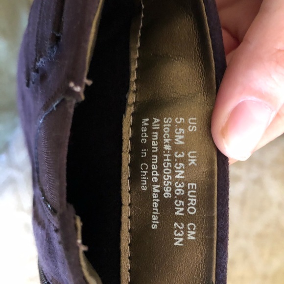 Hush Puppies violet velvet boots - Picture 4 of 5